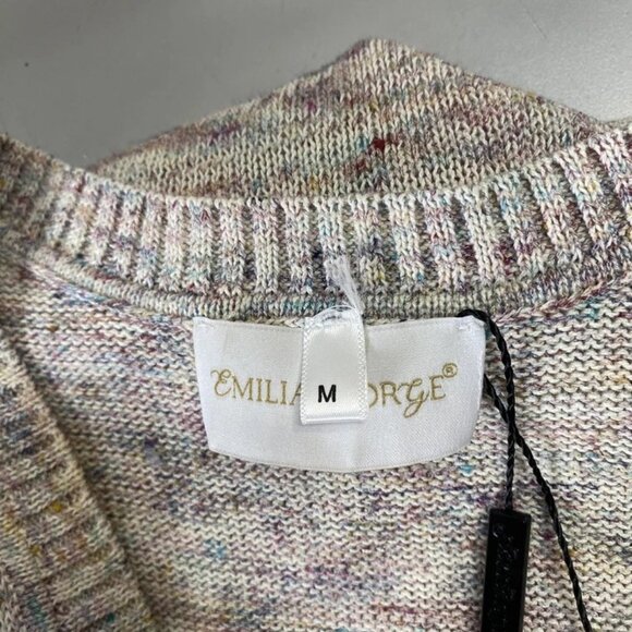 Emilia George Women’s Multicolor Flecks V-Neck Knitted Vest – Size M - Picture 3 of 13